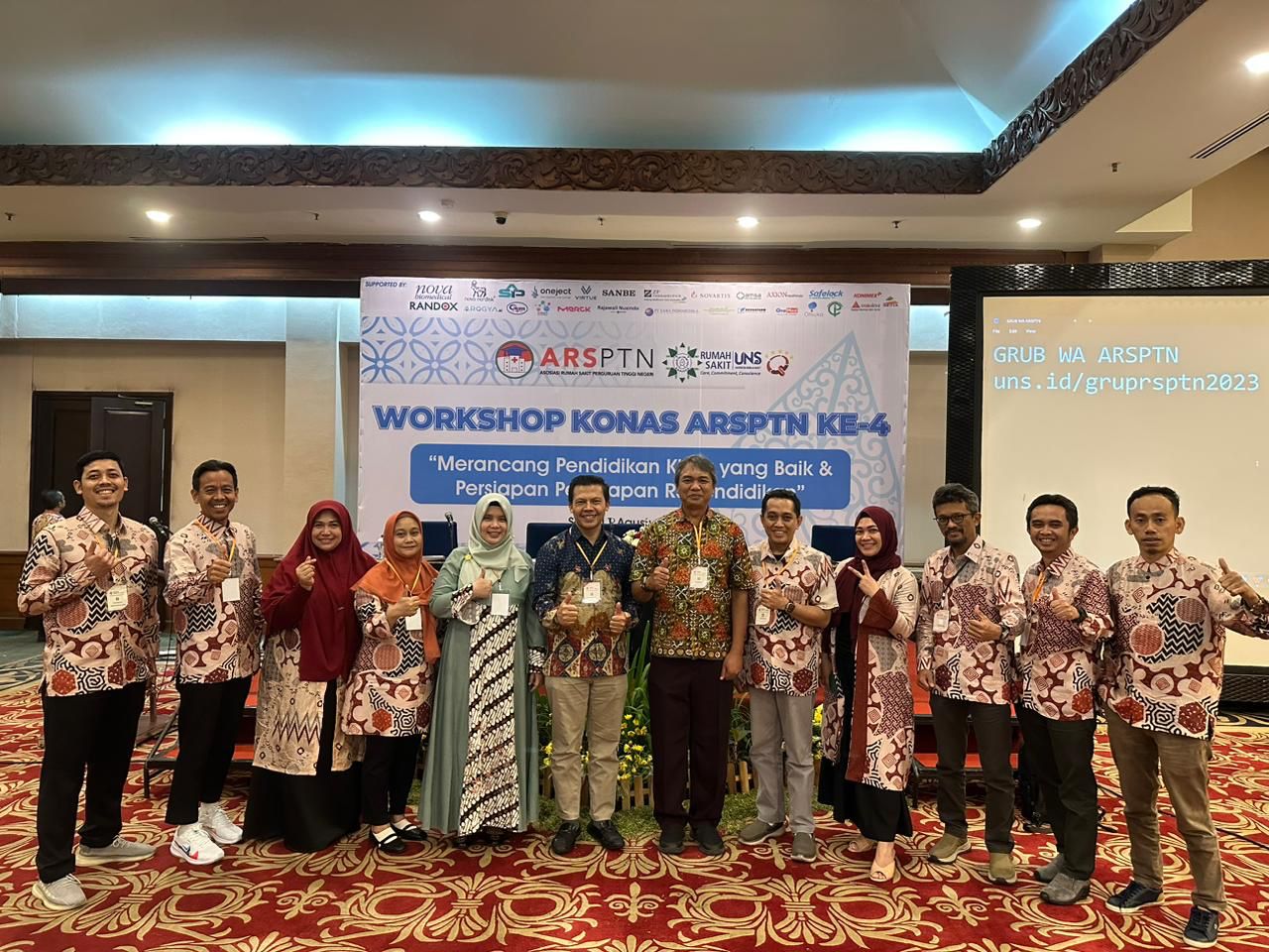 Dekan FKG USU Menghadiri Acara Simposium tahunan Asosiasi Rumah Sakit Perguruan Tinggi Negeri (ARSPTN) ke-4